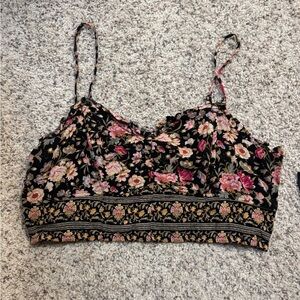 AE Crop Corset Top with Removable Straps